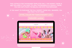 Pink Shop Banner Templates