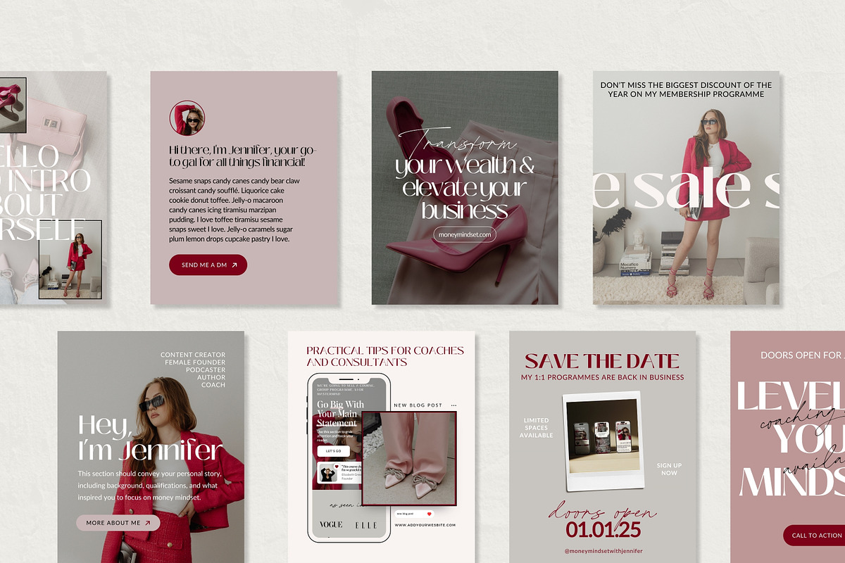 Social Media Templates for Coaches, a Social Media Template by Field Digital (Photo 2 of 9)