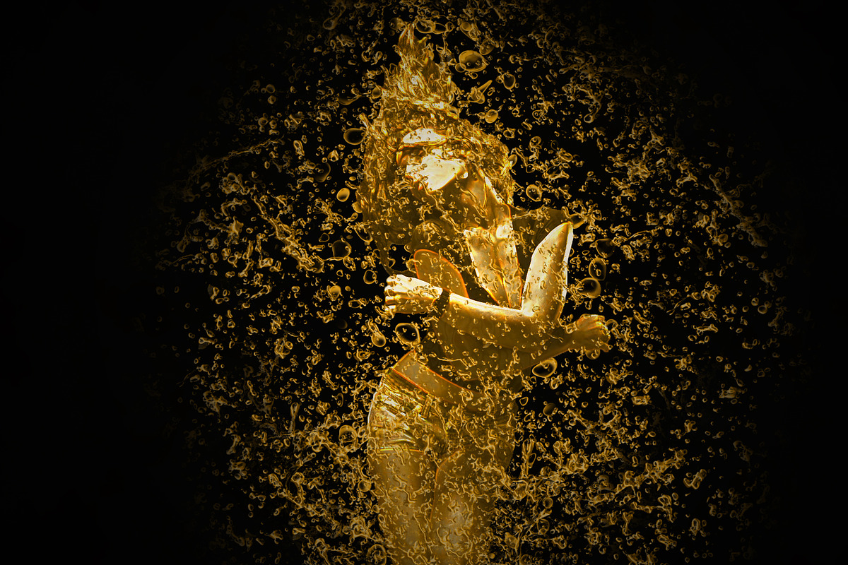 Gold Splash - Photoshop Action, an Action Add-On by Lightdesigns (Photo 2 of 5)