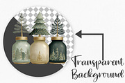 Cute Christmas Trees Clipart, an Illustration by Canvas Craft (Thumbnail 2 of 6)