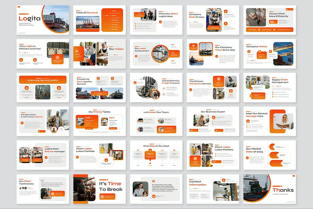 Logistics Keynote Templates, a Presentation Template by Fit-tee (Photo 10 of 10)