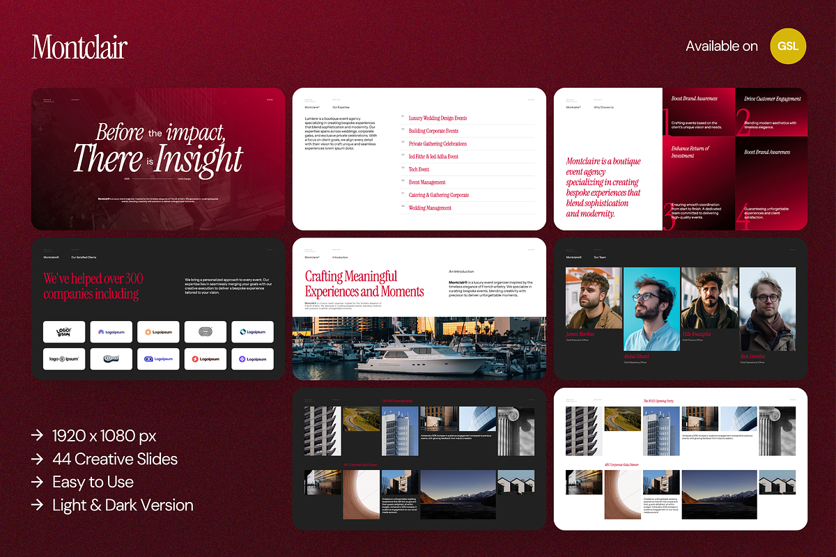 Montclair Creative Portfolio GSlide