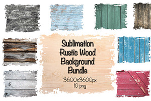 Rustic Sublimation Wood Backgrounds