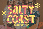 Salty Coast a Playful Ugly Font, a Handwritten Font by Blankids Studio (Thumbnail 1 of 10)
