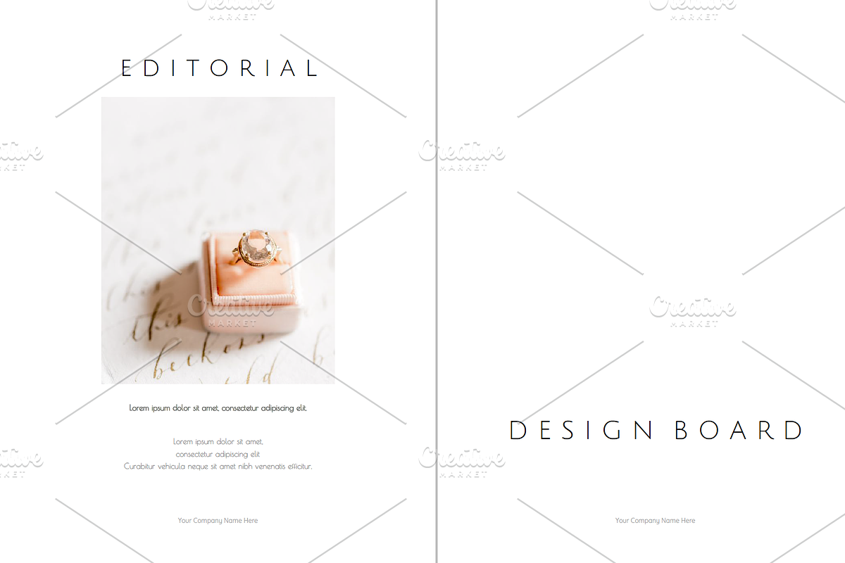 Customizable Mood Board Template, a Templates & Theme by The Social Esthete (Photo 2 of 6)