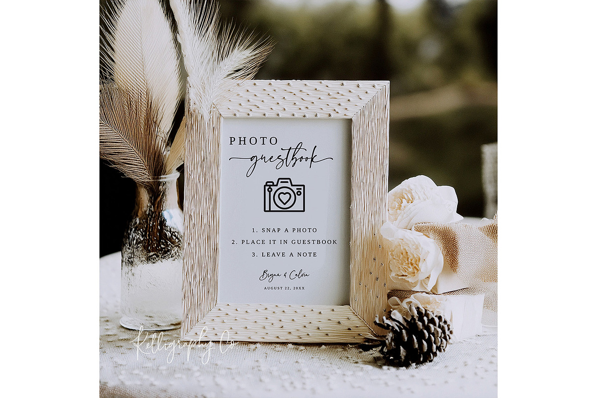 Fall Wedding Photo Frame PSD Mockup, a Mockup by Kelligraphy Co. (Photo 2 of 2)