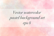 Vector watercolor background set, a Texture Graphic by Della_Liner (Thumbnail 1 of 2)
