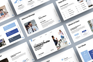 Company Profile Presentation Design, a Presentation Template by MightyDesign
