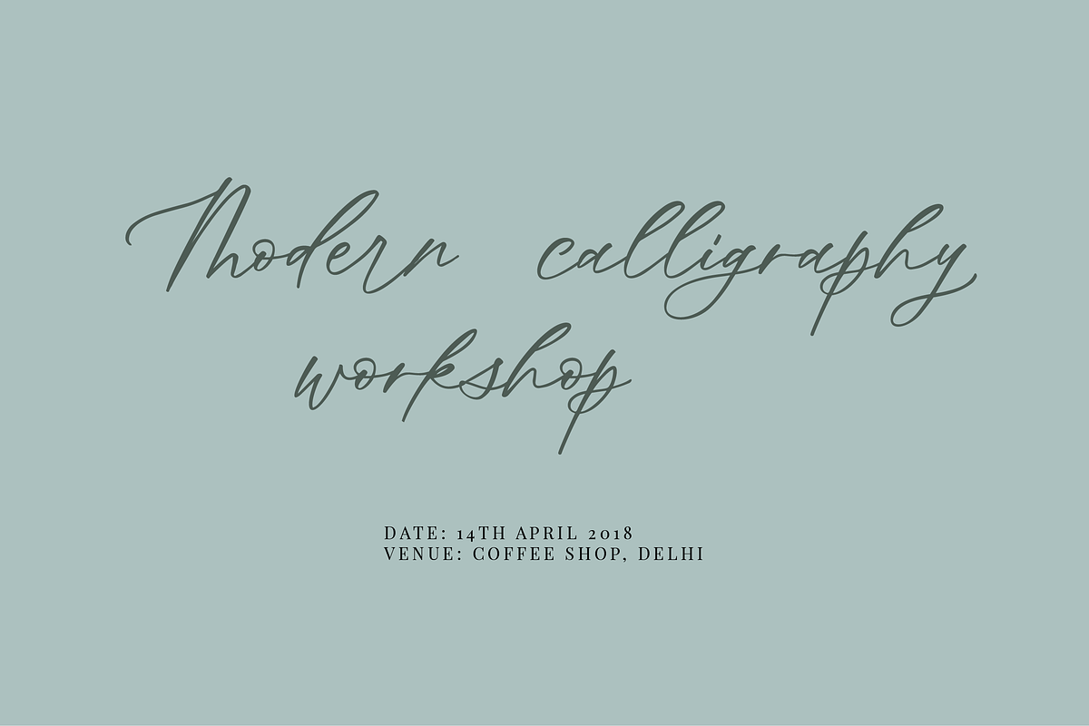 Oh Spring! Calligraphy Font preview 4