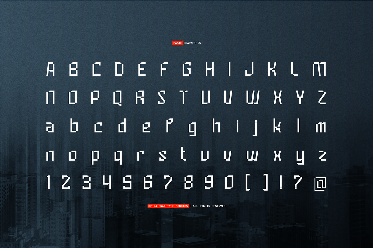 Sarstech | Futuristic Geometric, a Sans Serif Font by gracetype_studio (Photo 10 of 12)