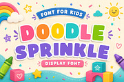 Doodle Sprinkle – Cute Kids Font, a Sans Serif Font by Limited.studio (Thumbnail 1 of 5)