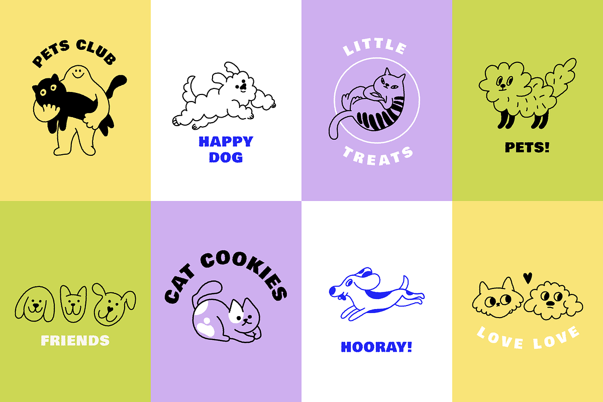 Pets and mascots, vector elements, a Graphic by venimo (Photo 5 of 13)