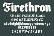 Firethron – Organic Blackletter Type, a Blackletter Font by Arendxstudio (Thumbnail 9 of 9)