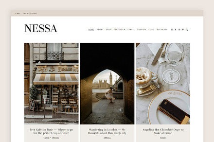 Nessa Theme • Genesis Child Theme, a WordPress Template by Code + Coconut