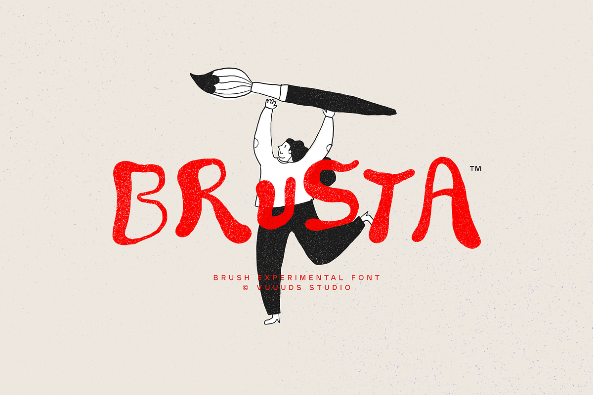 Brusta, a Handwritten Font by vuuuds (Photo 1 of 9)
