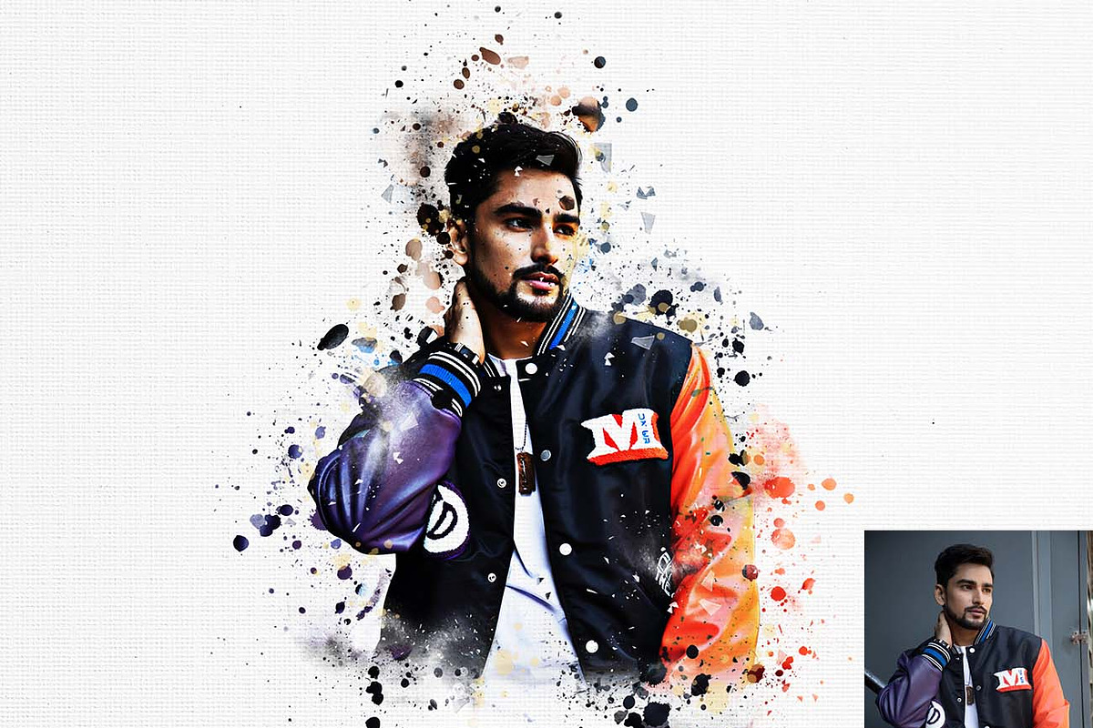 Paint Splatter Effect Ps Action, an Action Add-On by Studio Retouch (Photo 2 of 17)