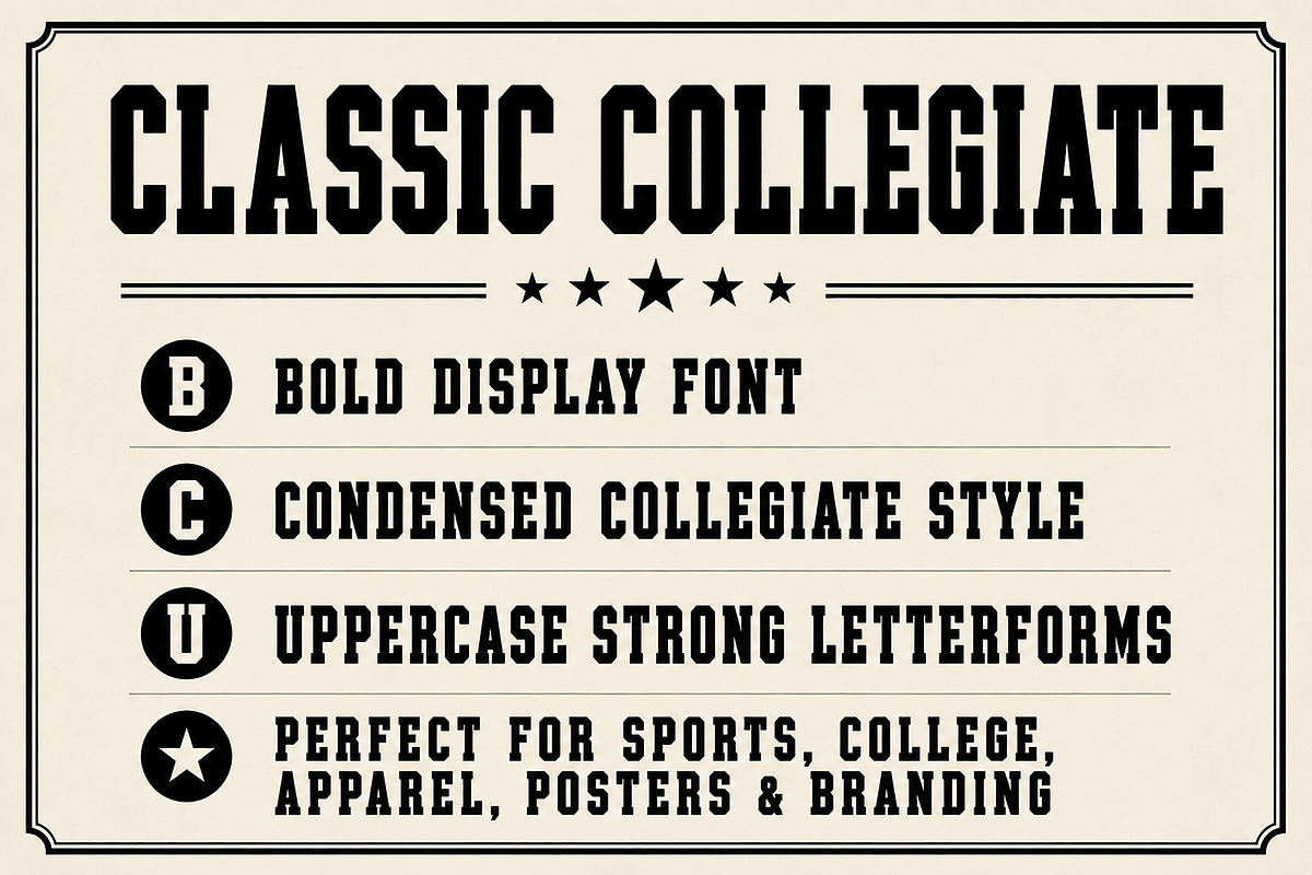 Classic Collegiate, a Slab Serif Font by Wow Magic (Photo 2 of 5)