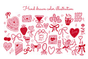 Valentine’s Day Clipart Collection, a Decorative Illustration by Idressart (Thumbnail 2 of 7)