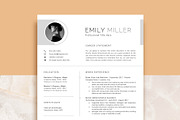 Modern, Creative Resume Template, a Resume Template by VictoriousVita (Thumbnail 1 of 8)