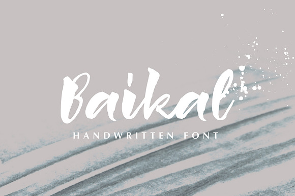 Baikal Handwritten Font with bonus preview 8
