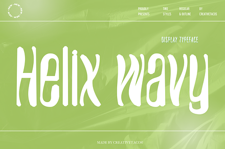 Helix Wavy - Futuristic Font