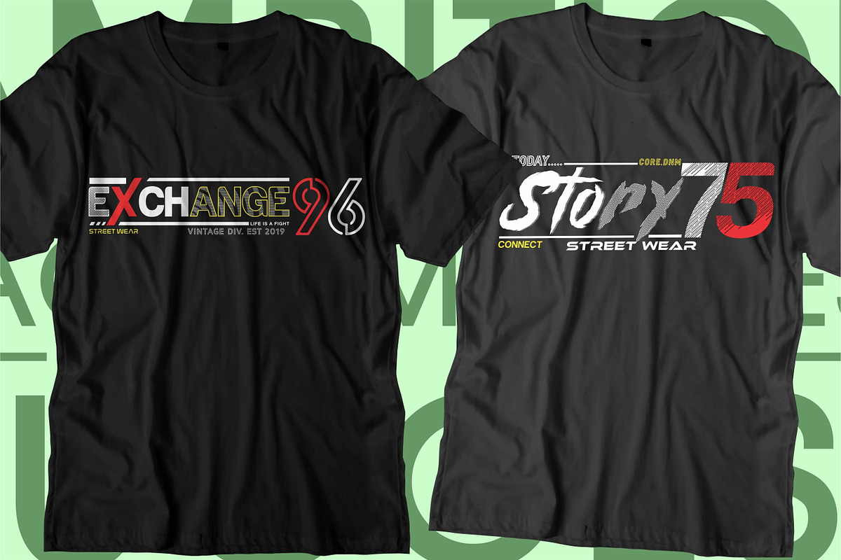 Urban City Typography T Shirt Design, a Graphic by D2PUTRI (Photo 6 of 26)