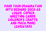 Tarala Bubble - Cute Bubble Font, a Handwritten Font by KiddoGlyphs Studio (Thumbnail 4 of 5)