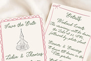 Whimsical Wedding Invitation Font, a Handwritten Font by Amalia Calligraphy (Thumbnail 6 of 8)