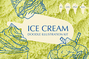 Ice Cream Doodle Illustration Kit, a Food Illustration by Chaka_32 (Thumbnail 1 of 6)