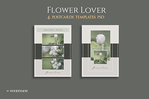 Flower Lover Postcards Flyers