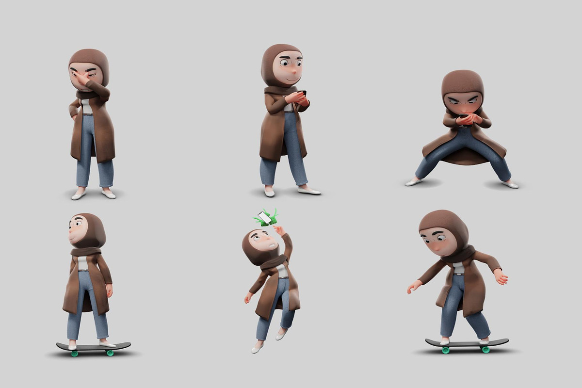 3D Hijab Illustration, a Person Illustration by Lumina_ui_ux202 (Photo 5 of 8)