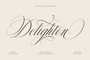 Delighton Script, a Script Font by Has_rizal (Thumbnail 1 of 15)
