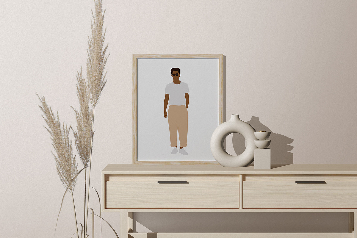 Black man clipart. Abstract people, a Person Illustration by ApetekMarket (Photo 6 of 7)