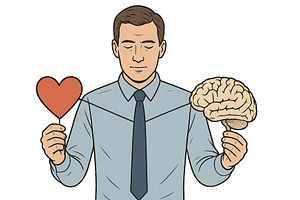 Balancing emotion and logic in, a Business Photo by ZinetroN