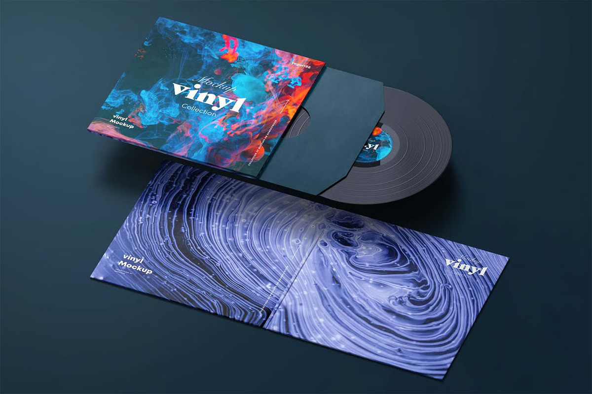 Vinyl Mock-up, a Product Mockup by zippypixelstudio (Photo 7 of 8)