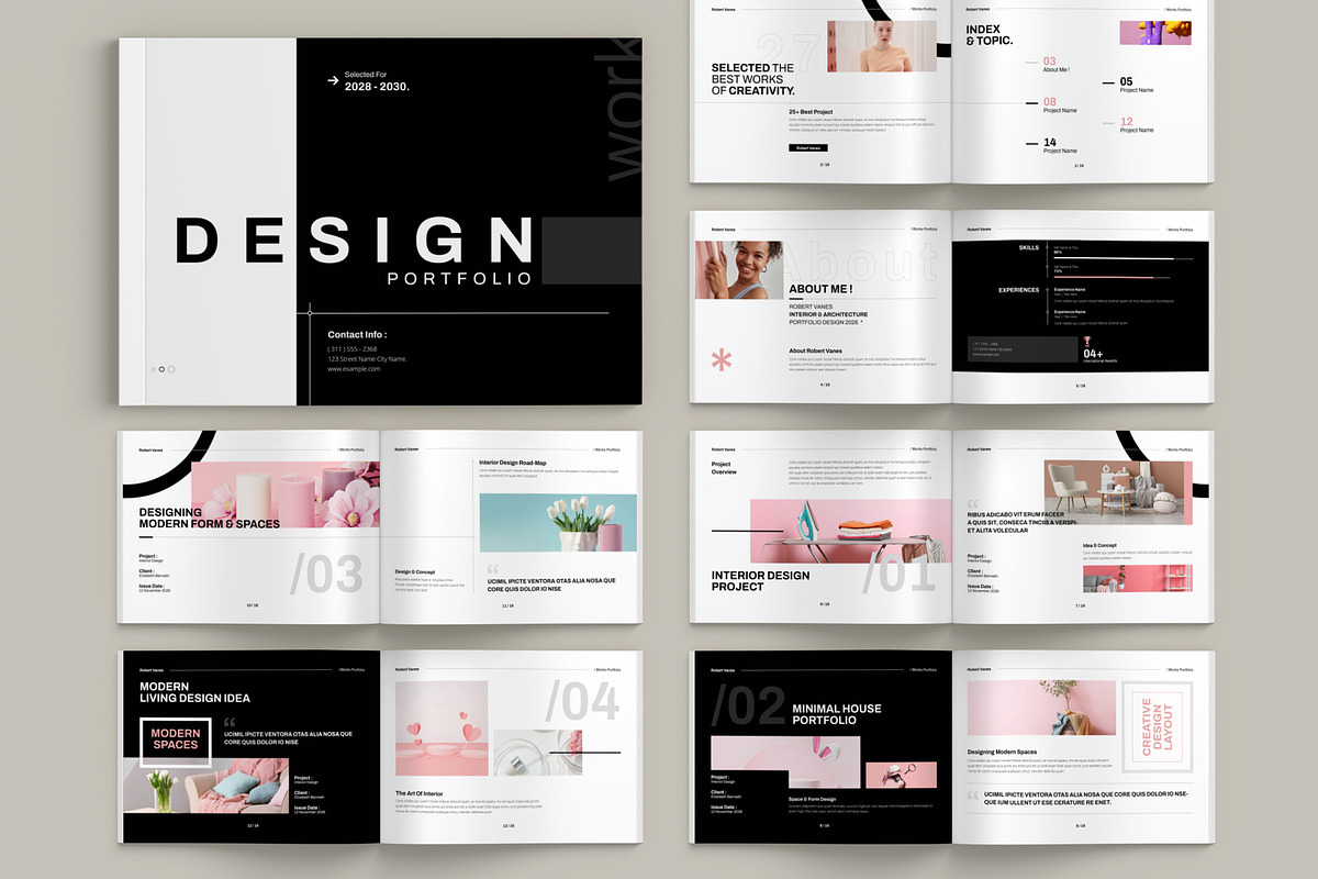Design Portfolio Landscape Template, a Brochure Template by Pixelpick (Photo 1 of 9)