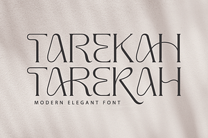 Tarekah Modern Serif Font