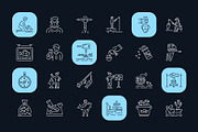 Animated Fishing Icon Art Set, an Outline Icon by Prosymbols (Thumbnail 3 of 4)