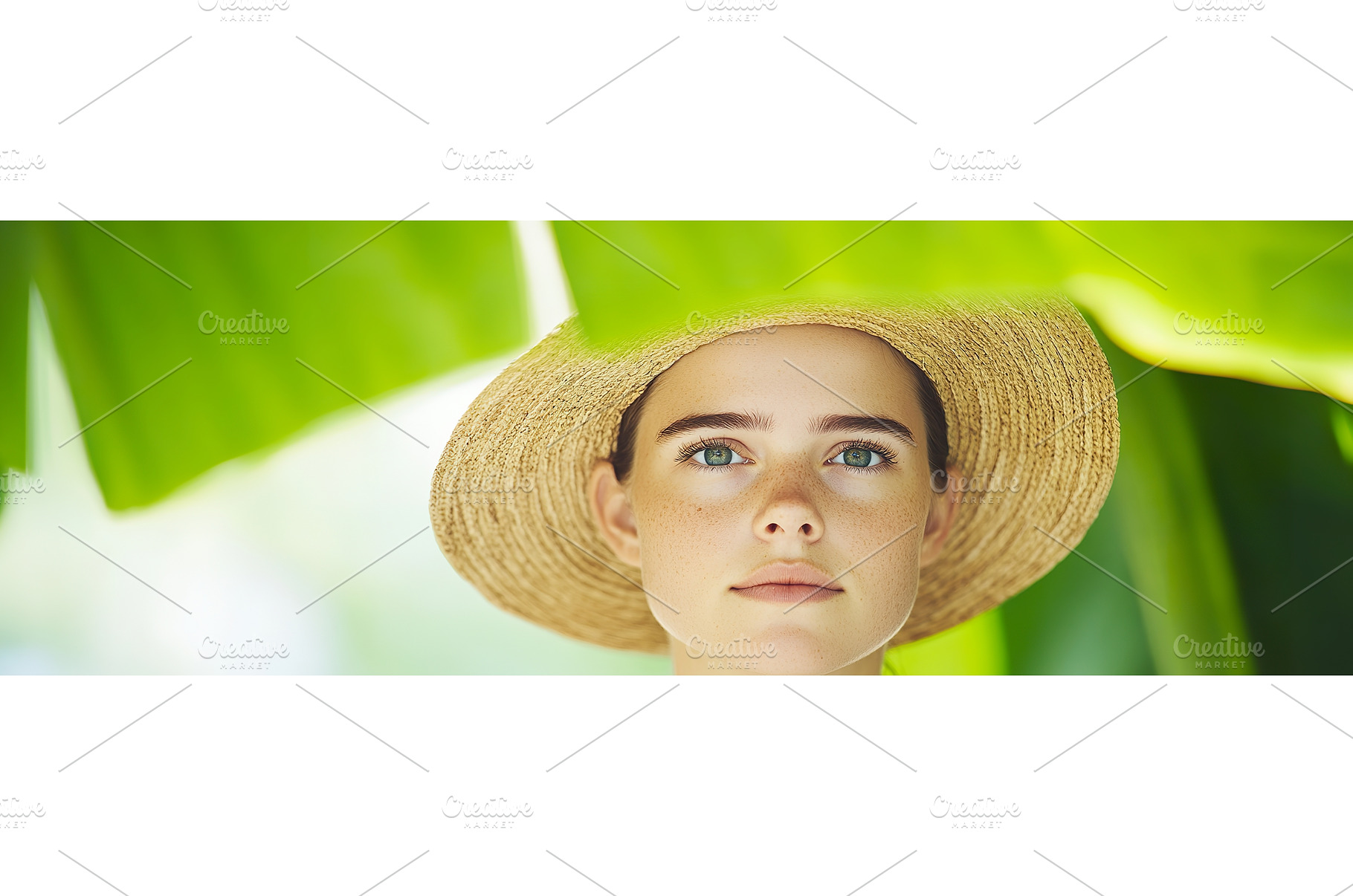 Young caucasian female wearing straw, a Person Photo by Lermont51