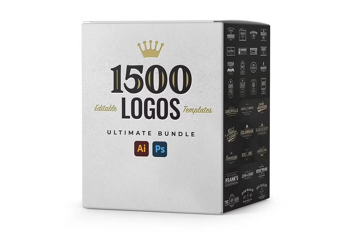 1500+ Logo Templates Bundle, a Branding & Logo Template by ThePhoton (Photo 7 of 7)