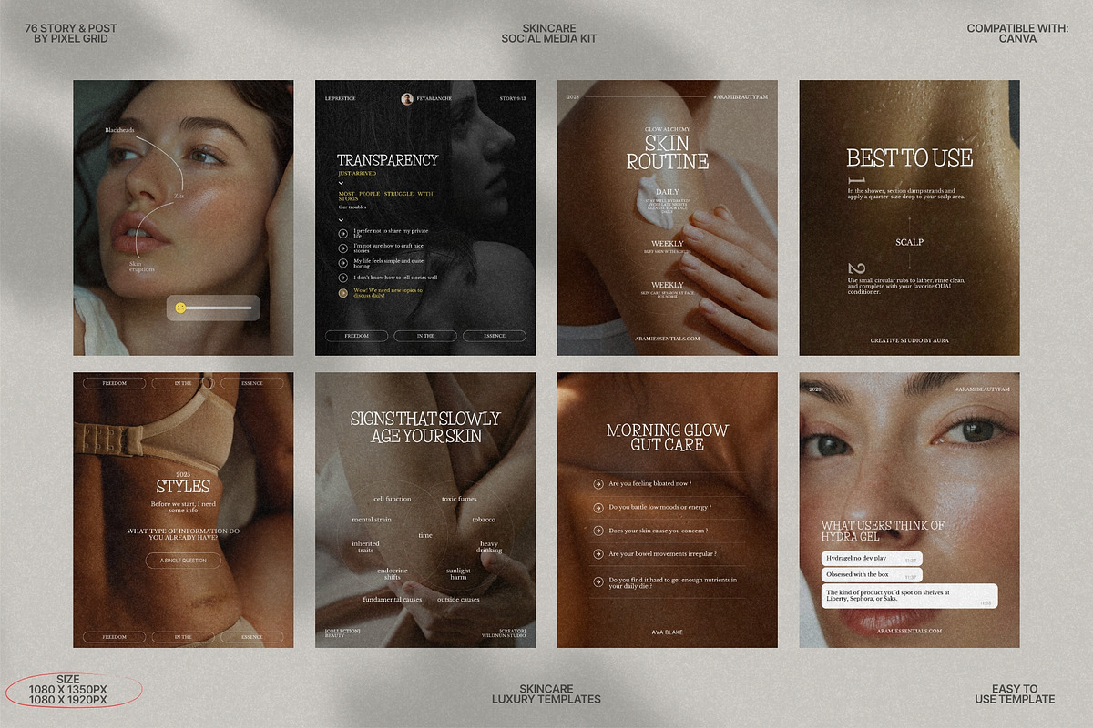 Story and Post Canva Skin Templates preview 6