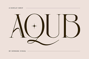 Aqub - Modern Serif Font