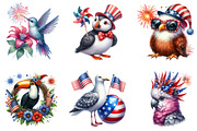 4th of July Bird Sublimation Clipart, an Illustration by DreamArtGraphic (Thumbnail 3 of 4)