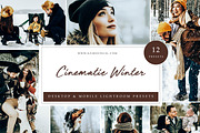 12 x Lightroom, Cinematic Winter, an Action Add-On by Kzara Visual Concepts (Thumbnail 1 of 13)