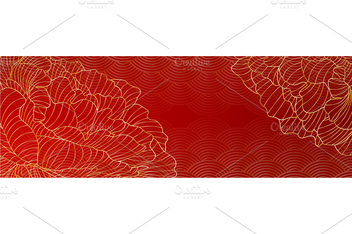 Luxury red background with golden, an Object Illustration by art PVP - market