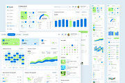 Social Media Analytics Dashboard, an UI Kit Template by peterdraw (Thumbnail 2 of 7)