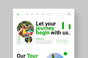 Travel Agency Landing Page, a Landing Page Template by CreativeShaper (Thumbnail 2 of 6)