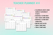 Teacher Planner #4 - Canva template, a Templates & Theme by Adalin Shop (Thumbnail 3 of 14)