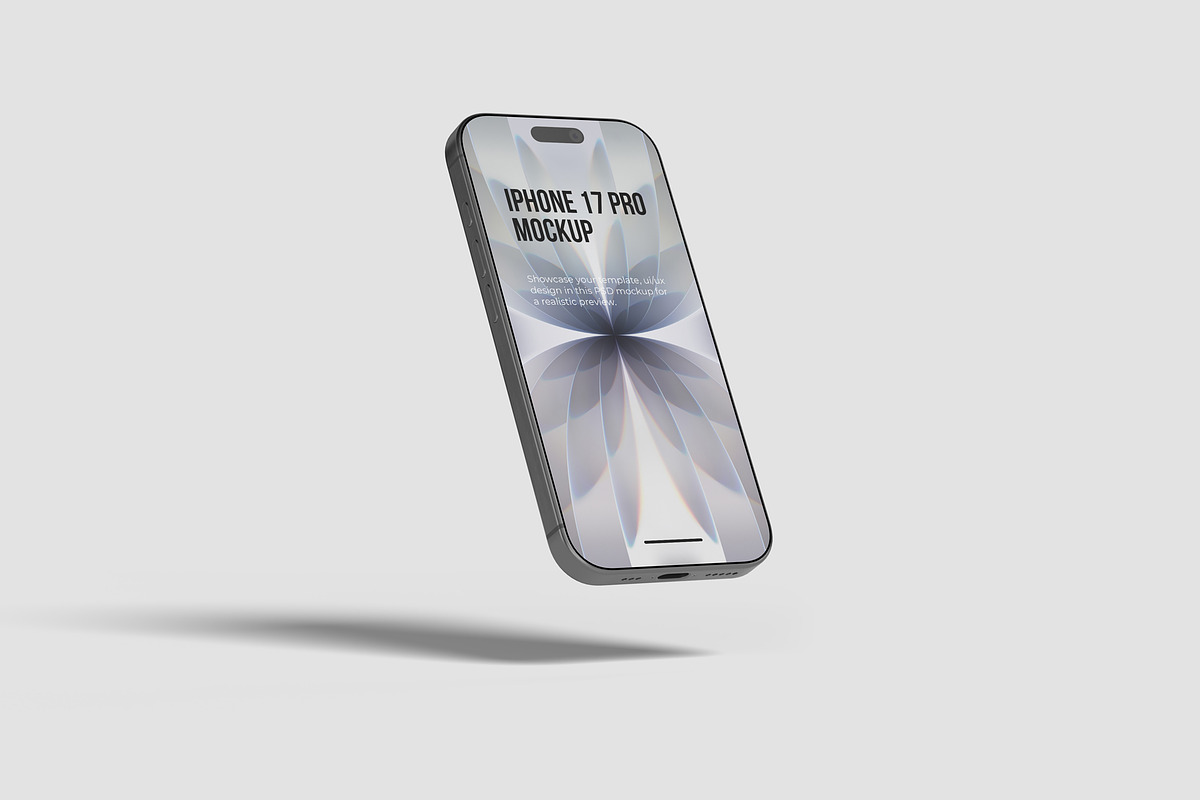 iPhone 17 Pro Max Mockups, an iPhone Mockup by graphiccrew (Photo 9 of 16)