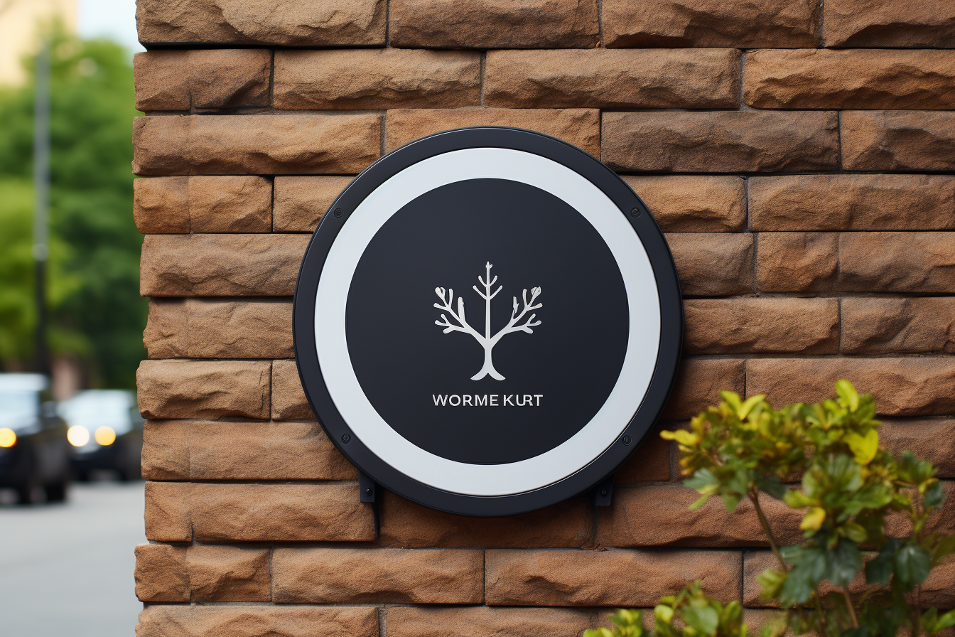 Rounded Sign Board Mockup on, an Object Illustration by shahsoft